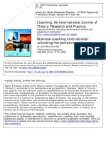 Coaching: An International Journal of Theory, Research and Practice