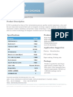 TiO2 Pigment Specification Sheet from Tianjin Master Technology Co., Ltd