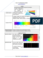 Fiche 2nd EMISSION DE LUMIERE