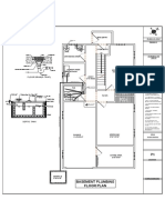 Basement Plumbing Floor Plan: Floor Drain (P-Trap)