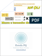 Massa e tamanho dos atomos