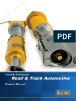 Ohlins - DTC - Oehlins Automotive Road Track Bedienungsanleitung