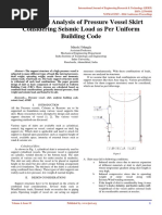 Design and Analysis of Pressure Vessel Skirt Considering Seismic Load As Per Uniform Building Code IJERTCONV4IS10007