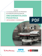 Oncohematología Pediátrica: La Organización de Los Procesos de Atención Especializada en