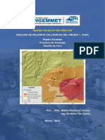 Analisis de Peligros Volcanicos Del Predio 1 Distrito de Yura Provincia y Region Arequipa