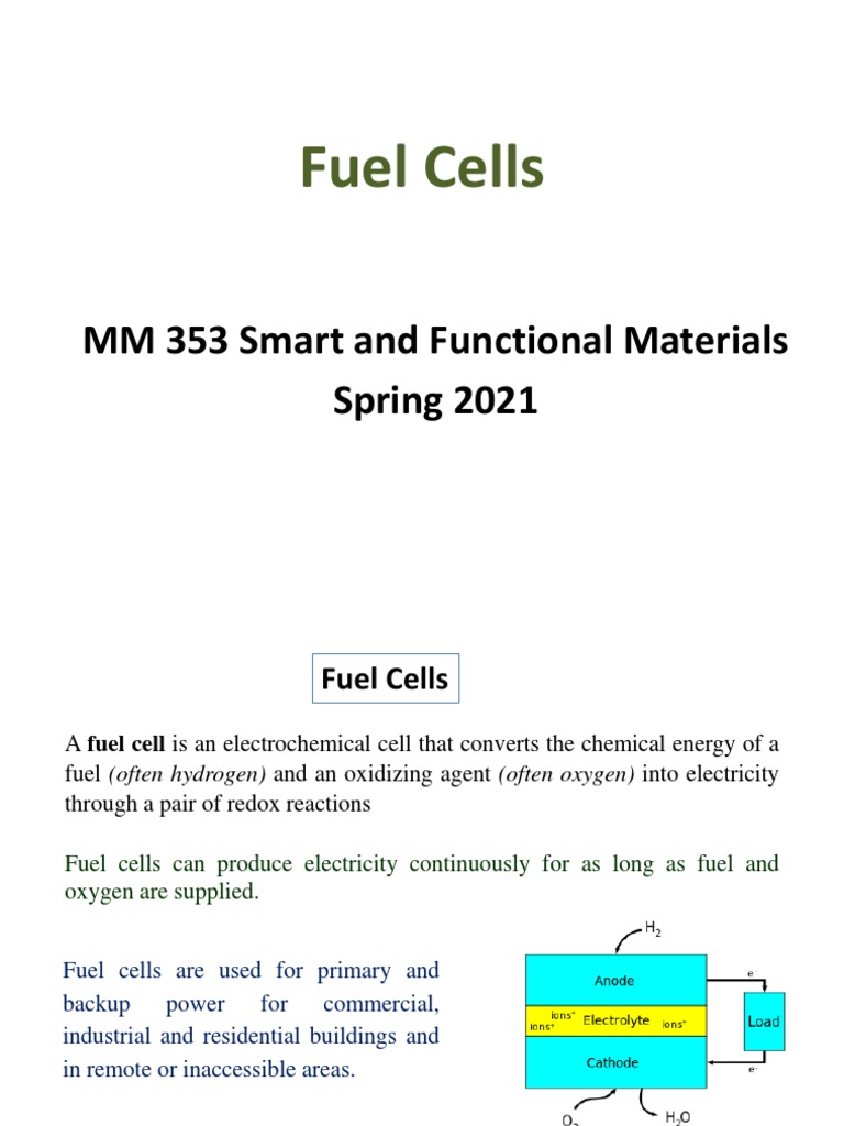 Fuel Cells PDF Solid Oxide Fuel Cell Fuel Cell