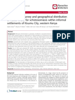 Malacological Survey and Geographical Distribution of Vector Snails For Schistosomiasis Within Informal Settlements of Kisumu City, Western Kenya