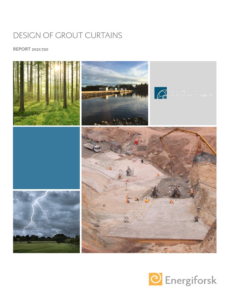 Design of Grout Curtains Energiforskrapport 2021 720 | PDF