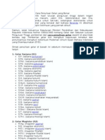 Download Cara Penulisan Gelar Yang Benar by aunurrofik SN62210962 doc pdf