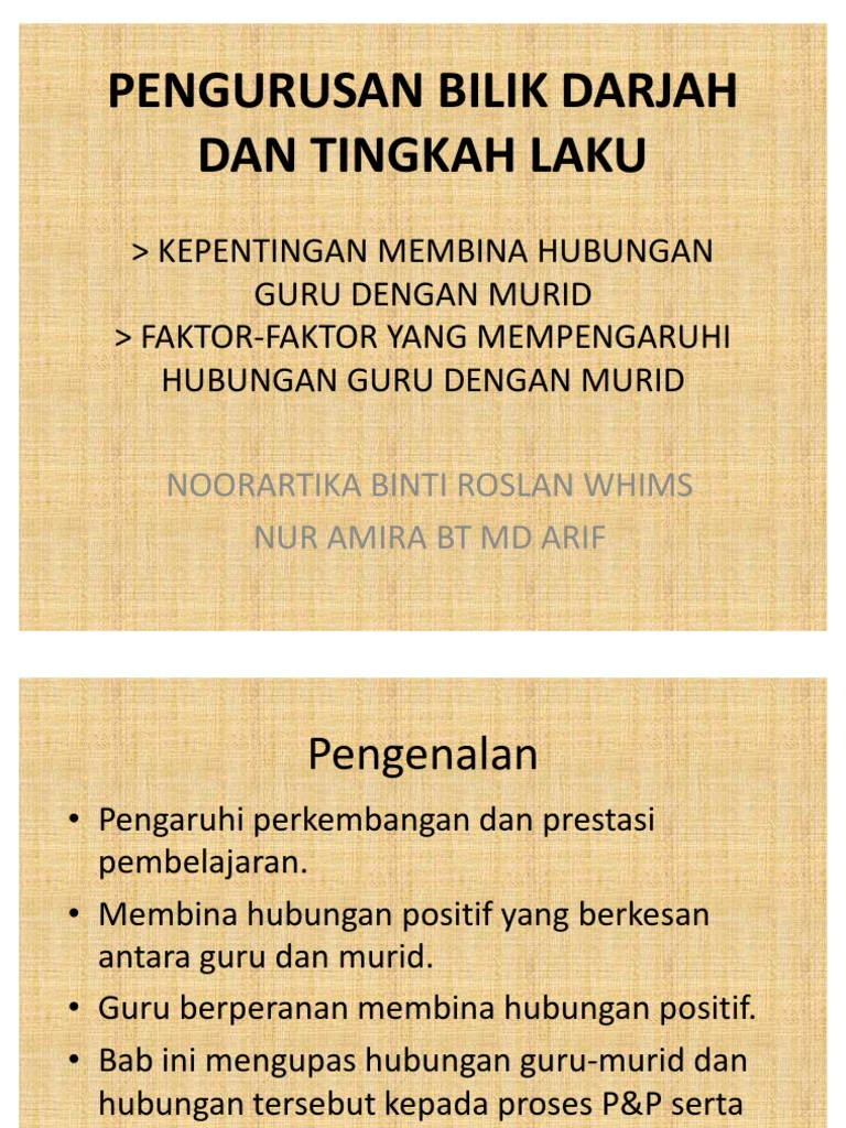 Hubungan Guru Dengan Murid Pdf