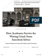 How Academics Survive