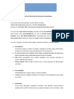 Contrato de prestação de serviços de marcenaria