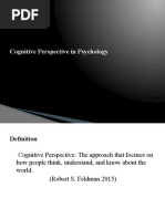 Cognitive Perspective in Psychology