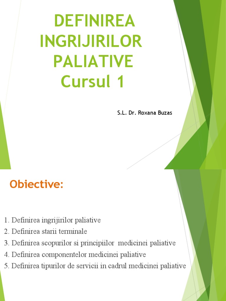 Cursul 1 Ingrijiri Paliative | PDF