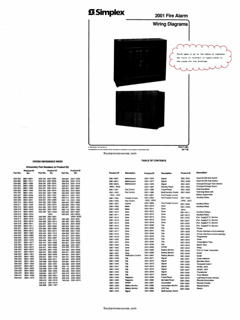 0756183249 Simplex 2001 Fire Alarm Wiring Diagrams | PDF