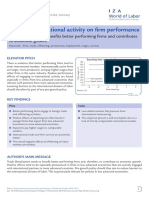 Effect of International Activity On Firm Performance