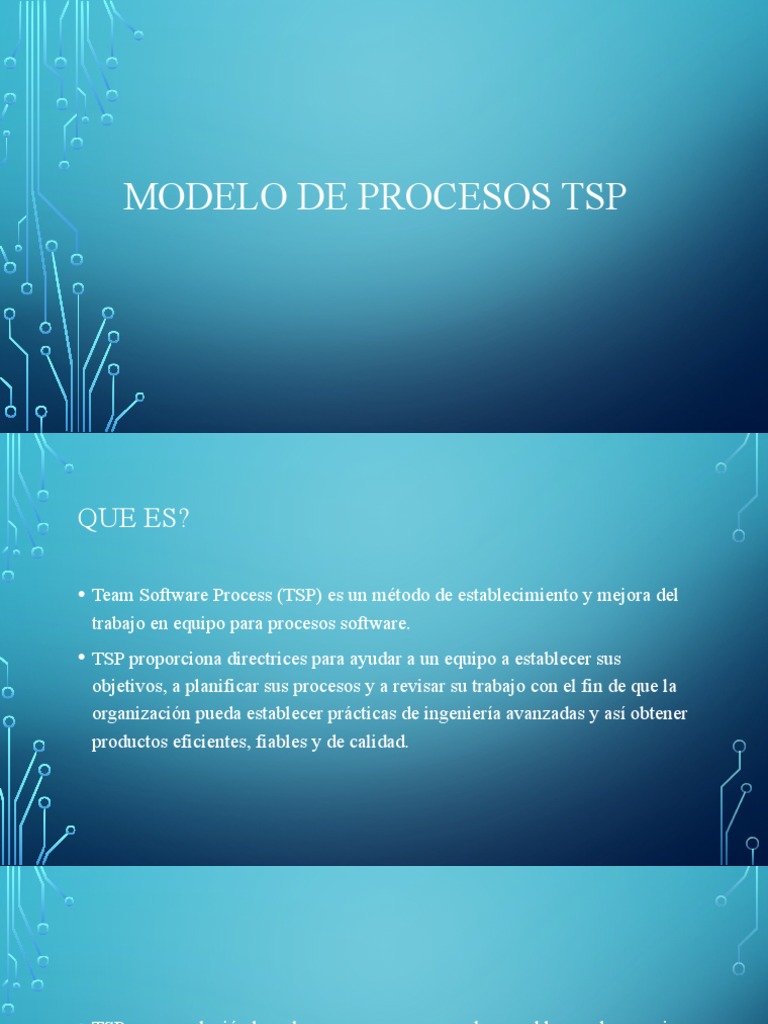 Modelo TSP para Mejora de Procesos Software | PDF