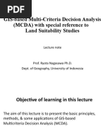 GIS-based Multi-Criteria Decision Analysis