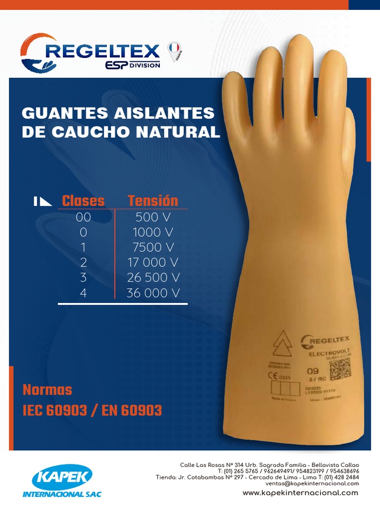 Guantes Dieléctricos Regeltex Clase 0 | PDF | Informática | Tecnología