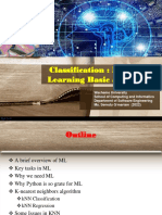 Lecture - 2 Classification (Machine Learning Basic and KNN)