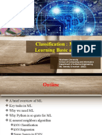 Lecture - 2 Classification (Machine Learning Basic and KNN)