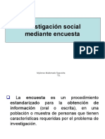 Investigación social mediante encuesta