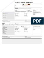 Travel Reservation January 27 For MR MARIUS KEVIN BAYALA