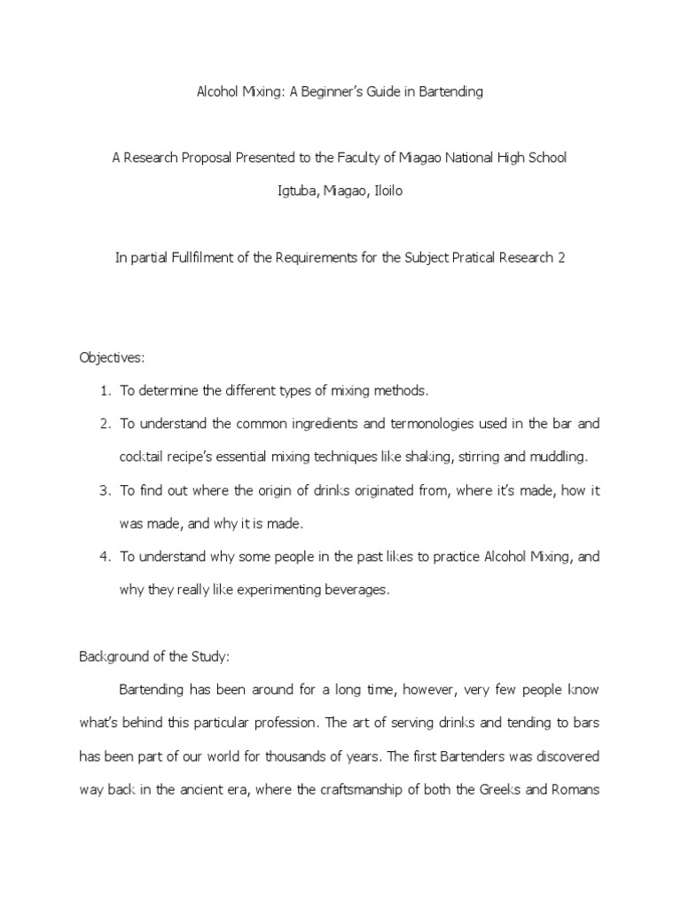 Alcohol Mixing 2 PDF Cocktails Bartender