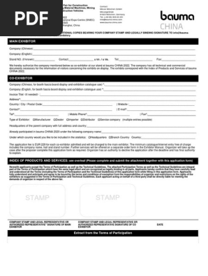bauma-CHINA-2022-Co-Exh-Application-fillable