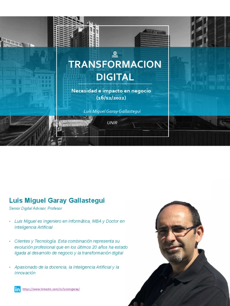 Transformación Digital: Impacto y Necesidad | PDF | Liderazgo | Big Data