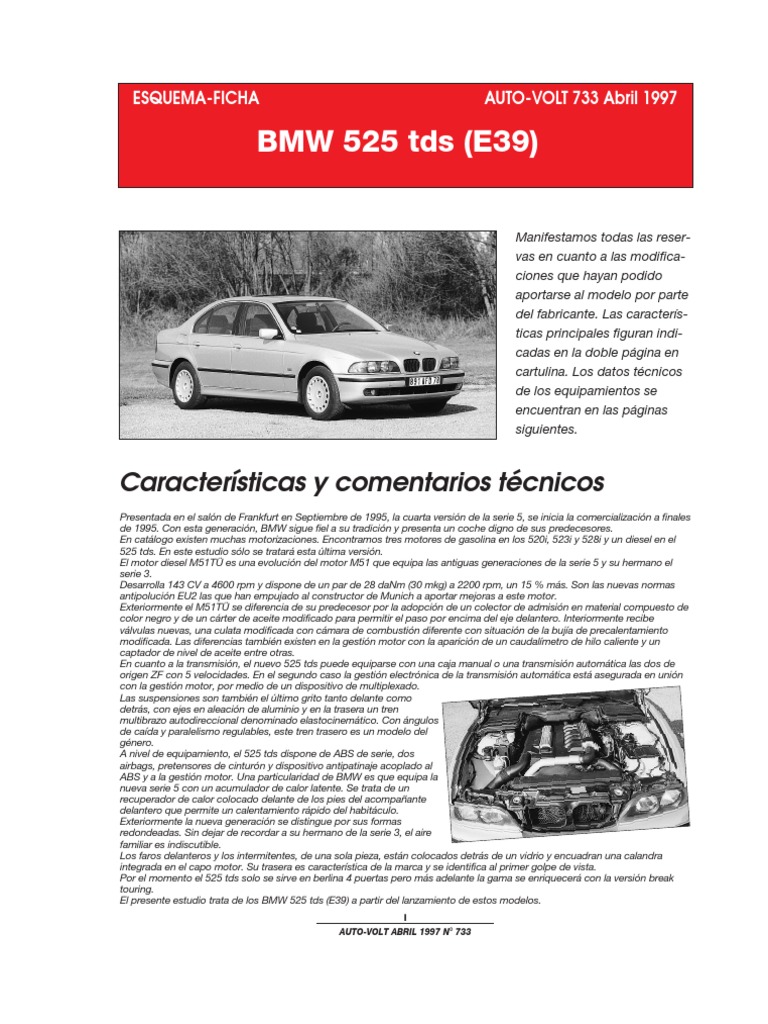 Manual Taller BMW E39 PDF Inyección de combustible Acelerador