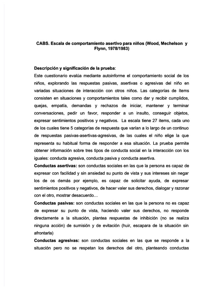 La Escala De Comportamiento Y Agitaci N Agitated Behavior Scale ...