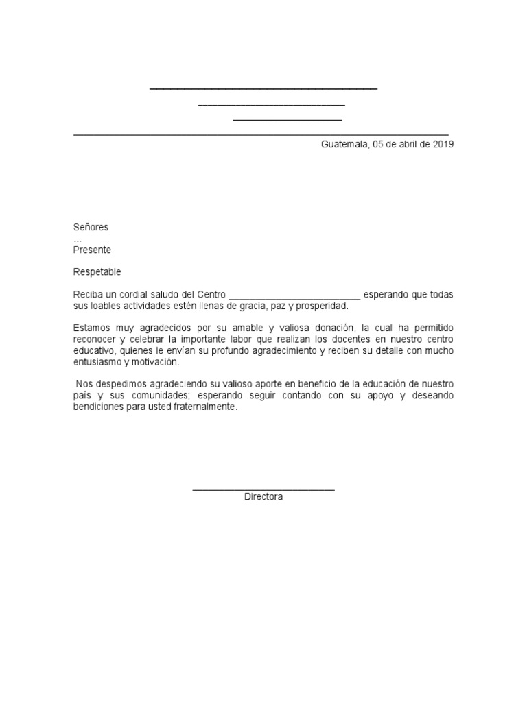 Carta Agradecimiento | PDF | Ciencias sociales | Cocina, comidas y vino