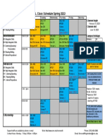 Esl Spring 2023 Schedule