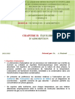 Chapitre 2 Equilibres D'adsorption