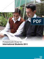 2011 International Postgraduate Course Brochure