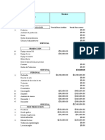 Tabla para Hacer Presupuesto