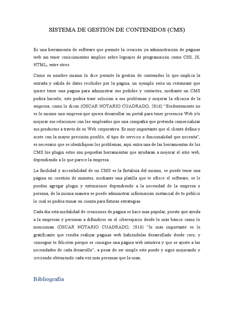 Sistema de Gestión de Contenidos PDF