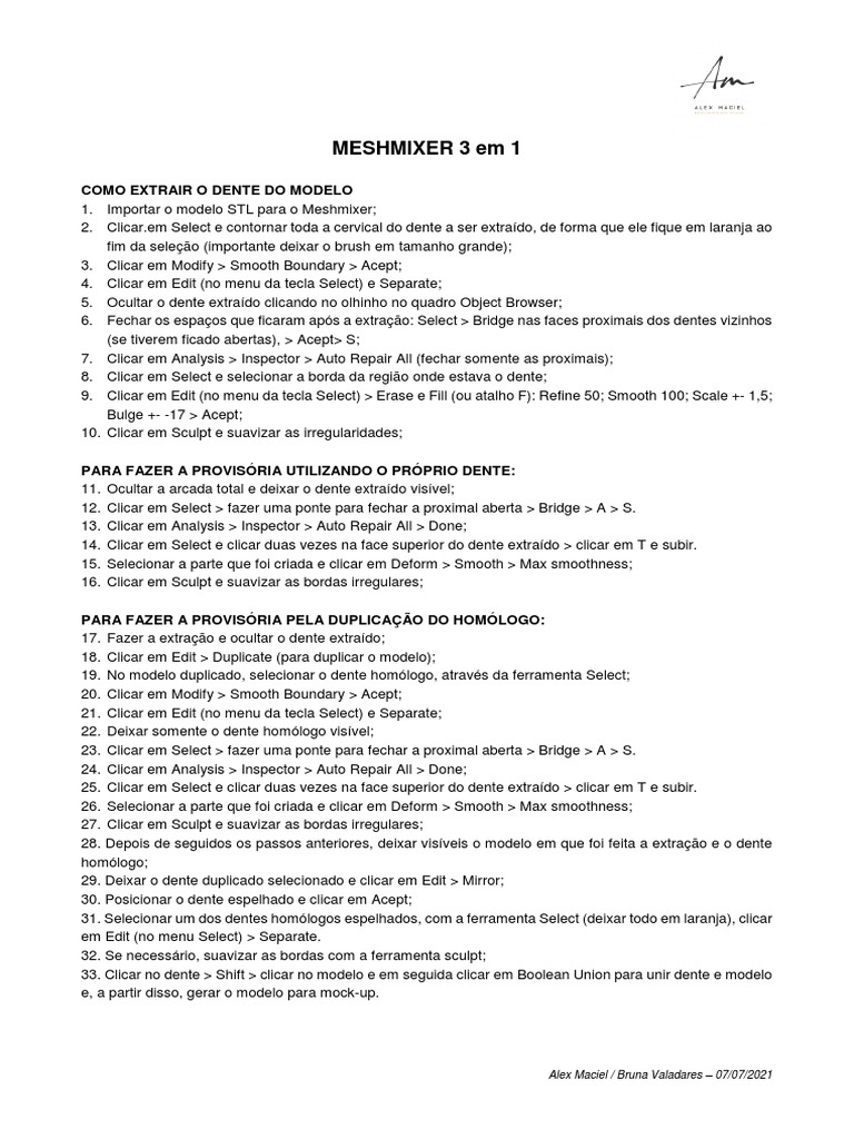 Meshmixer 3 em 1 p o p pdf