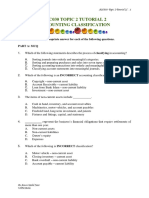 ACC030 T2 TUTORIAL 2 ACCTG CLASSIFICATION Qs