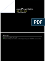 Brief Linux Presentation: July 10th, 2006