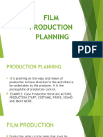 Film Production Planning