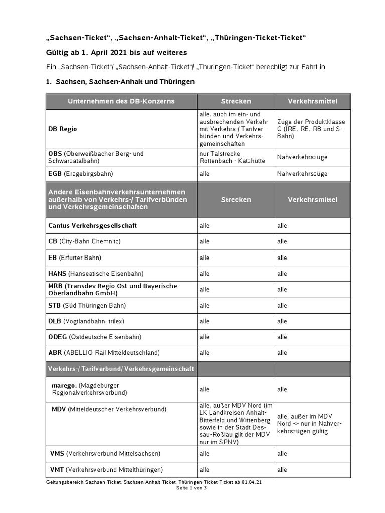 Sachsen Ticket Geltungsbereich PDF