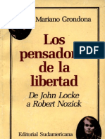 Los Pensadores de La Libertad de Locke A Nozick-Mariano Grondona