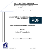 Instituto Politécnico Nacional: Rehabilitación de Vigas de Concreto Usando Fibras de Carbono