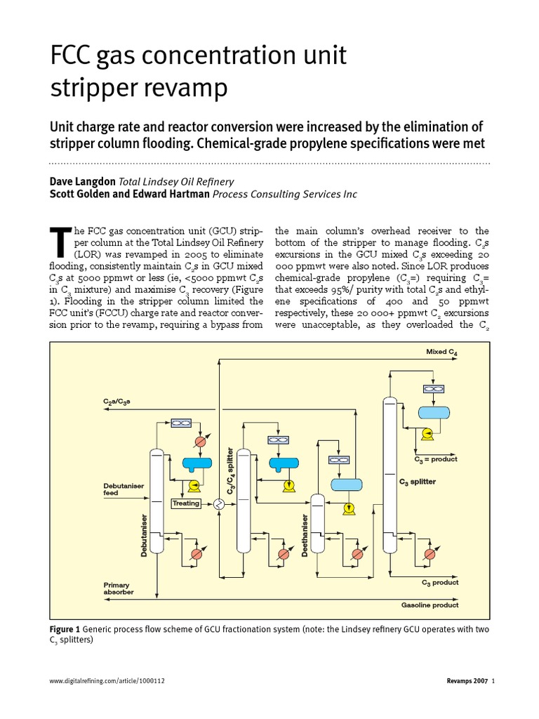 FCC Gas Concentration Unit Stripper Revamp | PDF