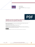 Gestión de Los Procesos Administrativos en Extractoras de Palma Africana