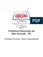 Op 118mr 20 Sao Goncalo RJ Prof II Espec