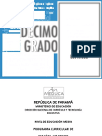 Currículo Español 10°: Ministerio Educación Panamá 2014