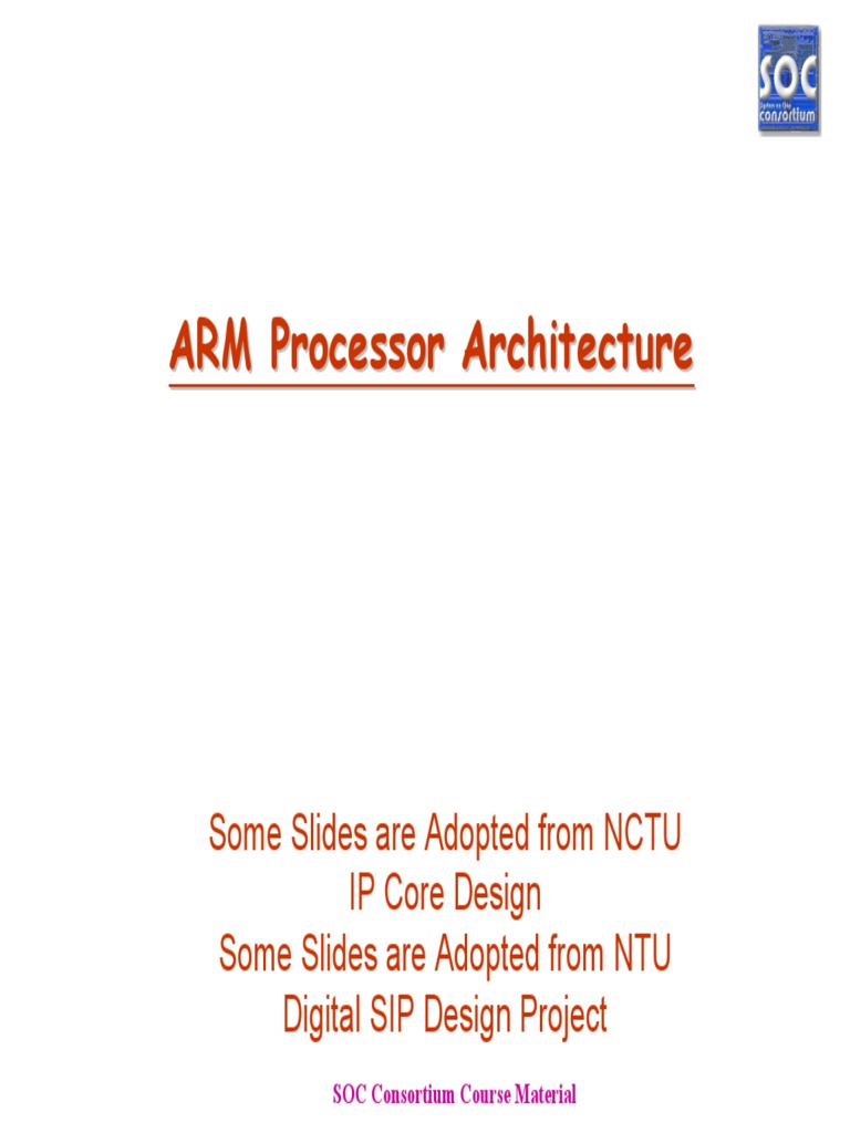 4750 21 ARM Processor Architecture PDF Central Processing Unit Cpu Cache